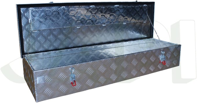 Aluminium disselkist 1200x380x190mm | DTR | met spansluiting