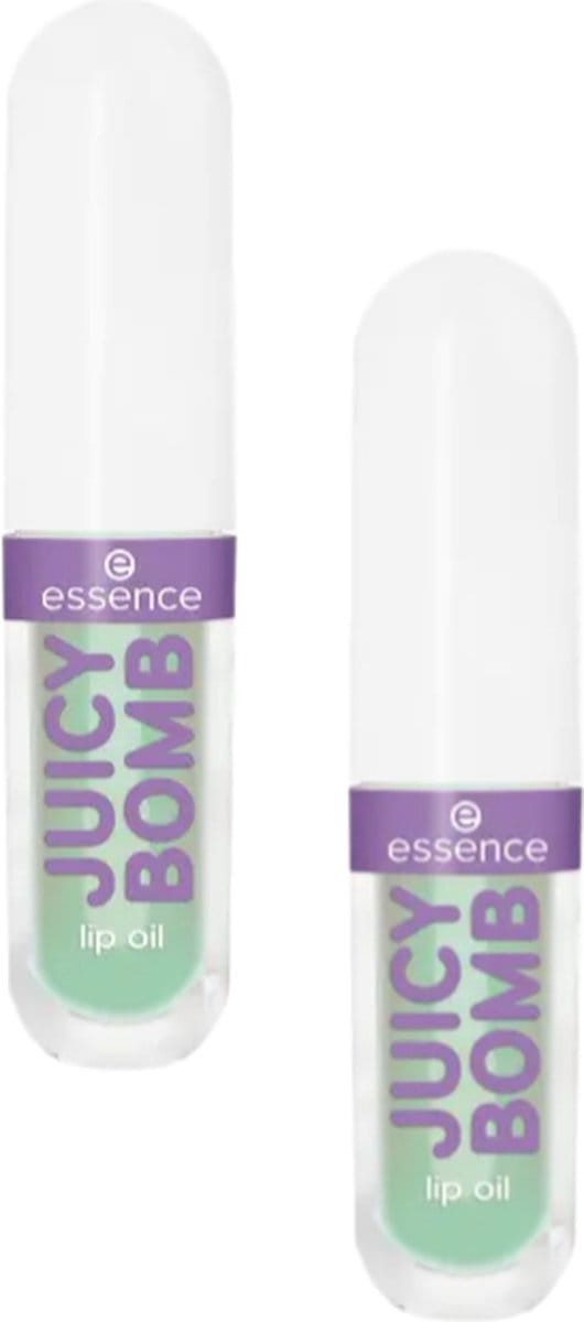 Essence Juicy Glow Juicy Bomb lip oil 04 Mint Magic | 2-pack