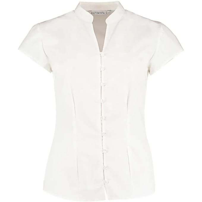 Vrouwelijke blouse met mandarinenkraag Kustom Kit
