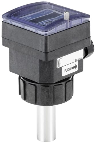 Elektromagnetische insteekflowmeter, RVS sensor, korte sonde, met display - Bürkert 8045 - 449671