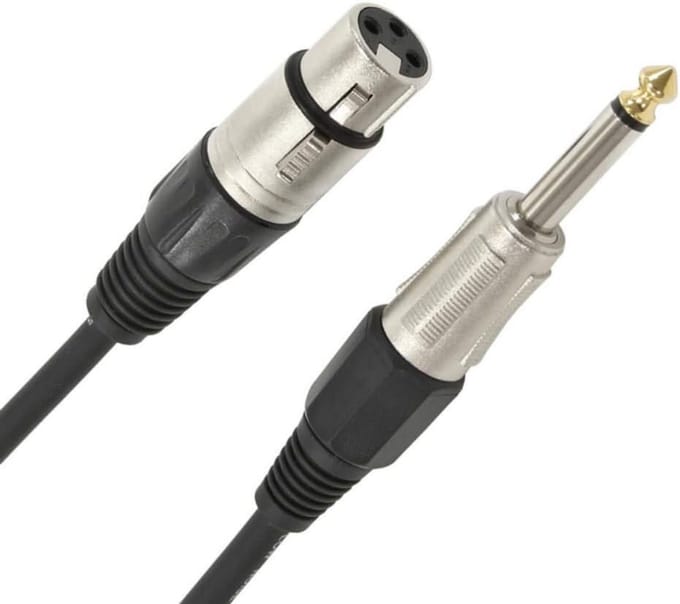 Zangmicrofoon - Karaoke microfoon - Muziek opnemen - Robuuste metalen behuizing - 4 meter kabel - Zwart