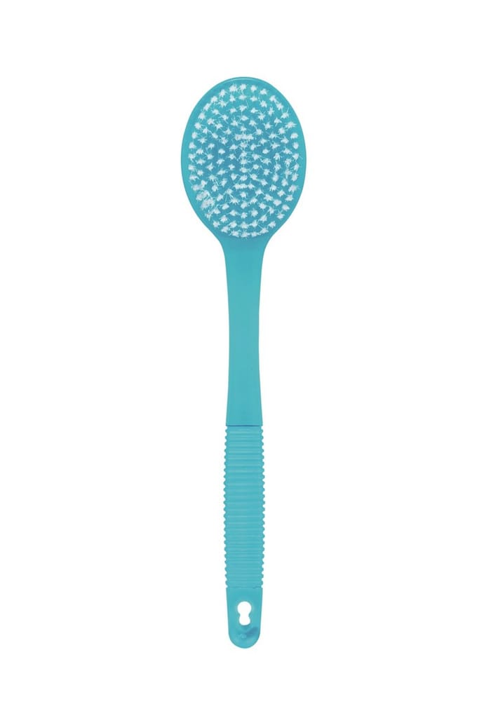 Sundo Badborstel, kunststof - Ca. 34 cm - Blauw transparant