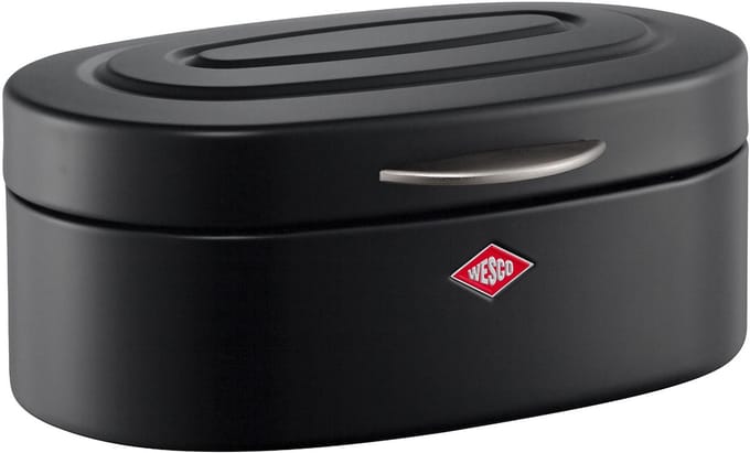 WESCO Single Elly Broodtrommel | 8,5 Liter | Metaal - Matzwart | Broodbewaardoos