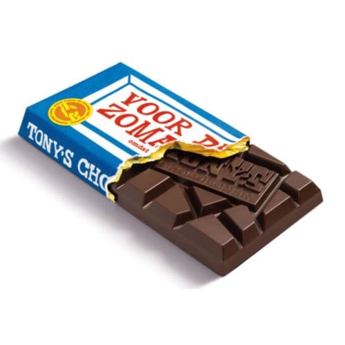 Tony's chocolonely reep voor de zomaar, puur 70%