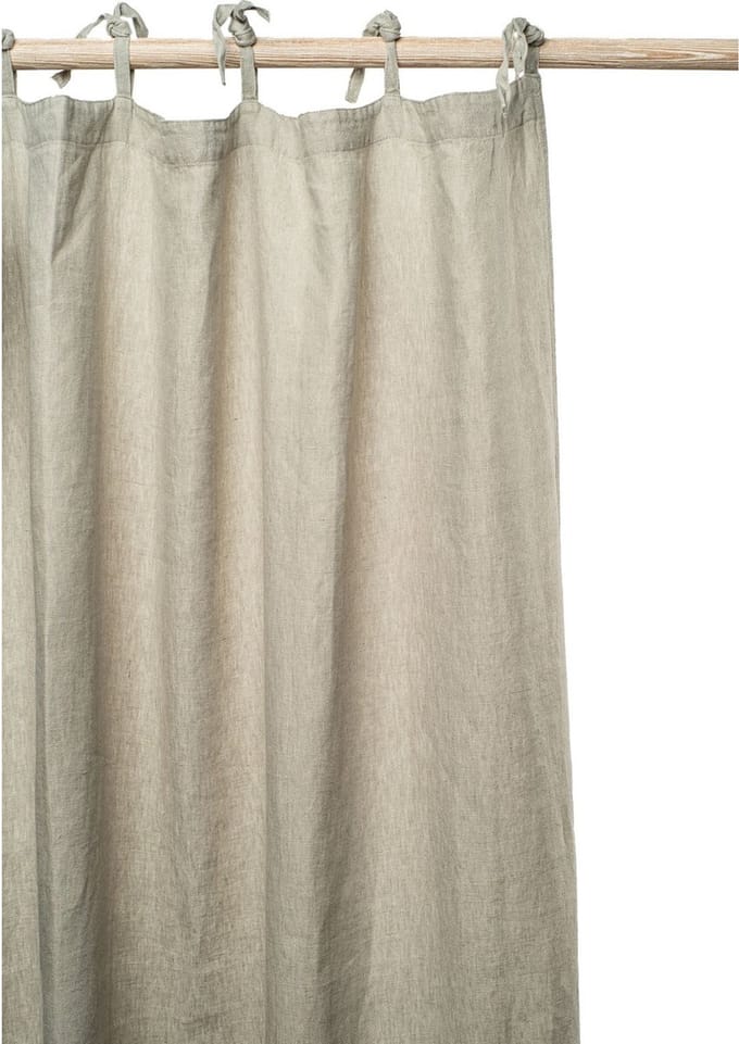 Gordijn | Emma - 100% Stonewashed Linnen - 160x280 cm - 8 Lintlussen - Pebble