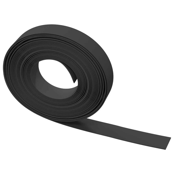 vidaXL - Tuinkanten - 25 - m - 10 - cm - PE - Zwart