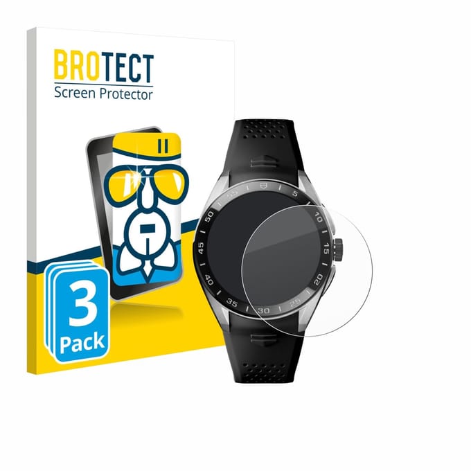 Screenprotector 3 Stuks voor TAG Heuer Connected Calibre E5 (45 mm) Beschermglas transparant
