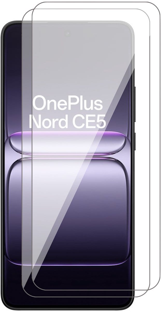 Screenprotector geschikt voor OnePlus Nord CE 5 - 2x Glas Screen Protector