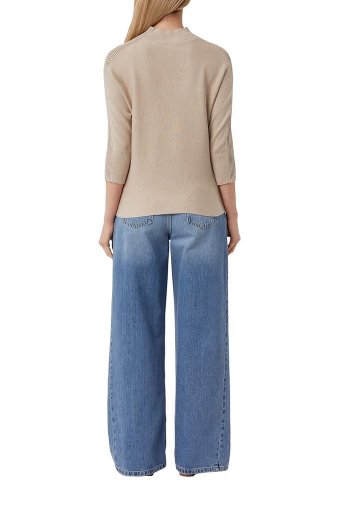 Comma  Pullover Beige Talla: 46 | Sudaderas con Capucha Outlet | Mujer | Marrón