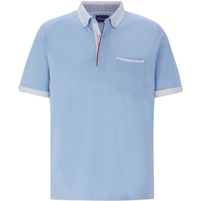 Poloshirt FIOREZZENTO lichtblauw