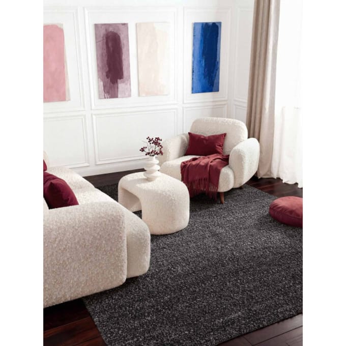 Ted Baker Ted baker notting hill soft polyester vloerkleed grijs- 120x170 cm