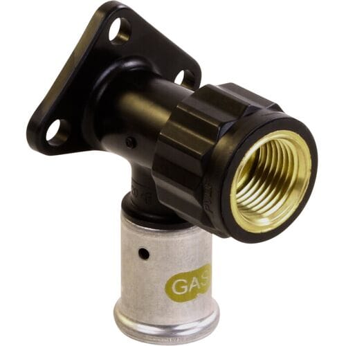 Henco gas pers muurplaat 1/2"x20mm hoog