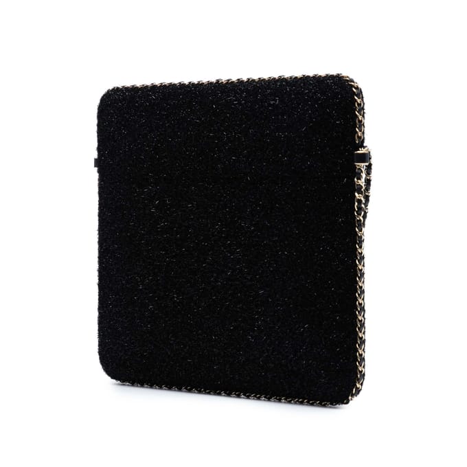 Tweedehands Cc Tweed Ketting Tablet Houder Schoudertas
