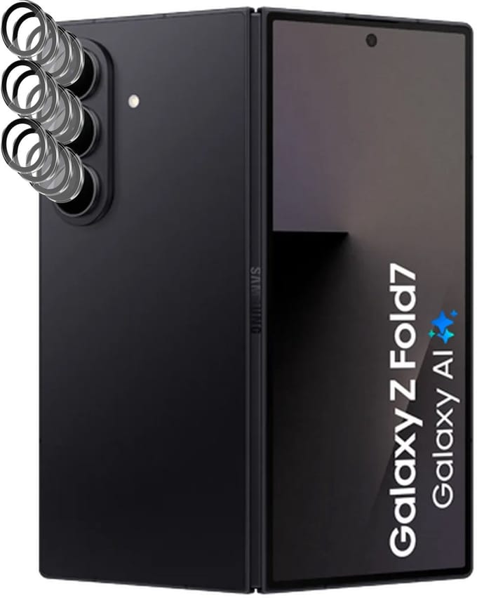 Camera Screenprotector geschikt voor Samsung Galaxy Z Fold 7 - 4x Volledig Dekkend Glas Screen Protector