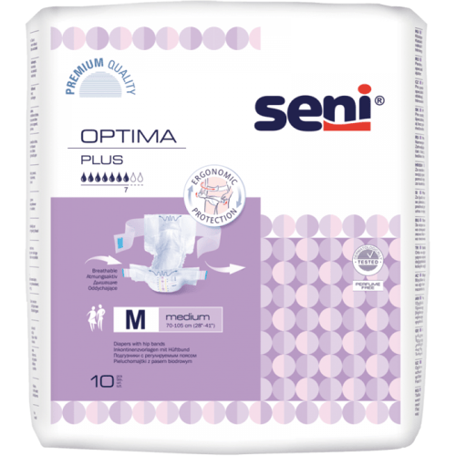 Seni Optima Plus Medium - 6 paquets de 10 protections