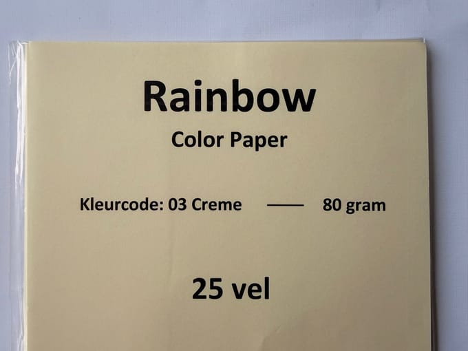 Rainbow Kl-03 Creme 80 gram papier
