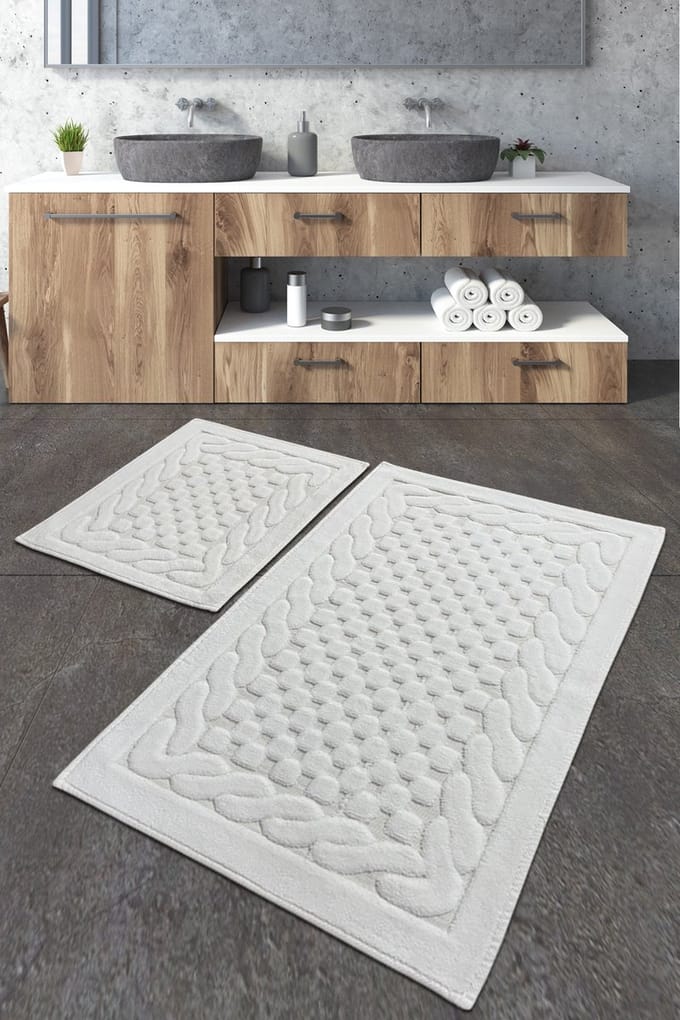 Asir - Badmat set (2 stuks) - Ecru - 50 x 60