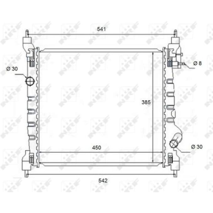 Radiator, motorkoeling NRF 58454
