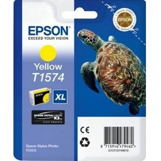Epson T1574 inktcartridge geel hoge capaciteit (origineel)
