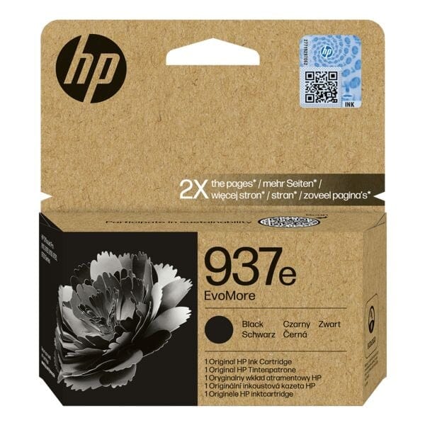 Inktcartridge hp 4s6w9ne 937e evomore zwart | 1 stuk