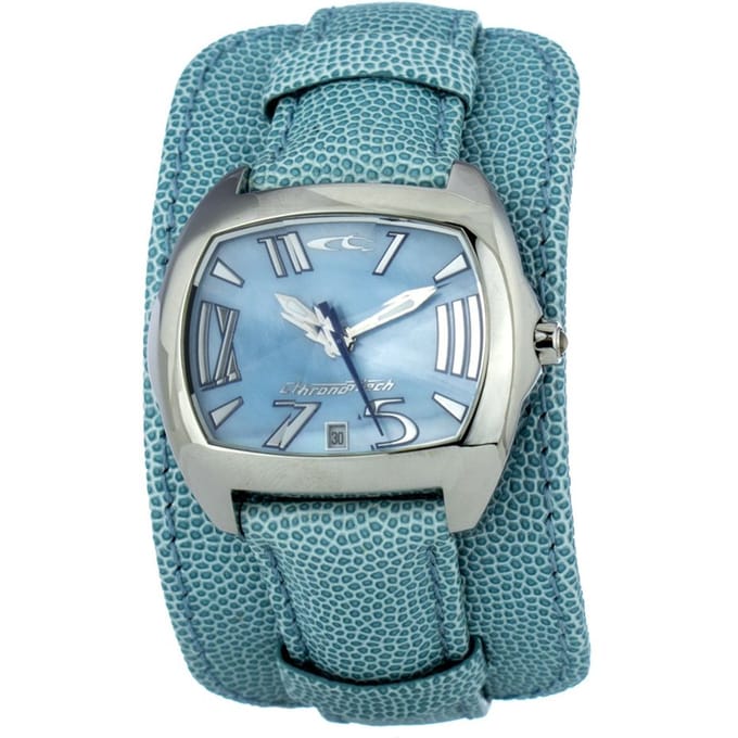 Horloge CHRONOTECH CT2188M-24. Kwarts, Kleur blauw. Unisex. gray