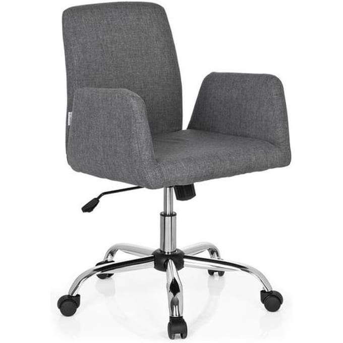 hjh office Flow - Bureaustoel - Stof - Lichtgrijs