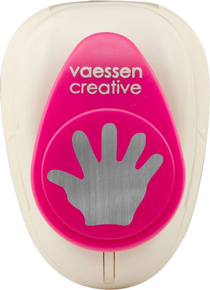 Vaessen Creative Pons - Figuurpons - Hand - 2,4 x 2,4 cm
