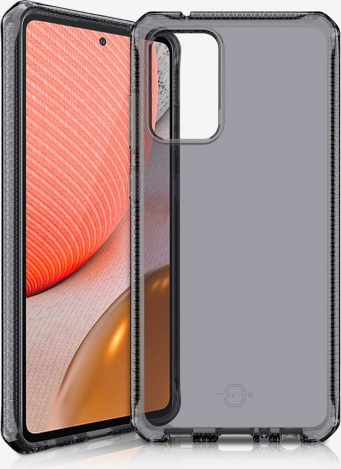 ITSKINS Spectrum Clear Samsung Galaxy A72 Hoesje Transparant Zwart
