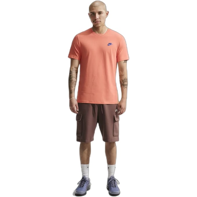 Nike Club T-shirts Heren - Oranje - Maat L