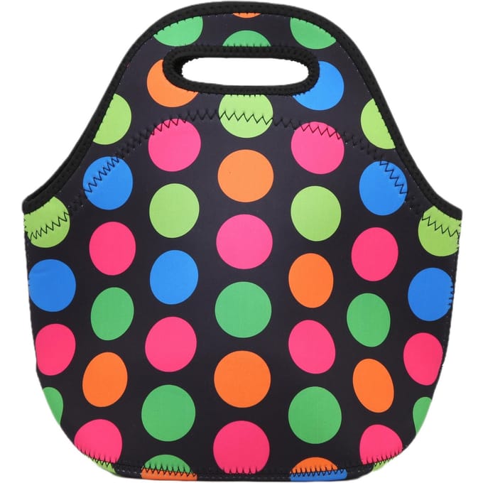 Geïsoleerde Thermische Lunchtas Waterdichte Neopreen Lunchbox Handtas voor Picknick CampingGroot Gekleurd