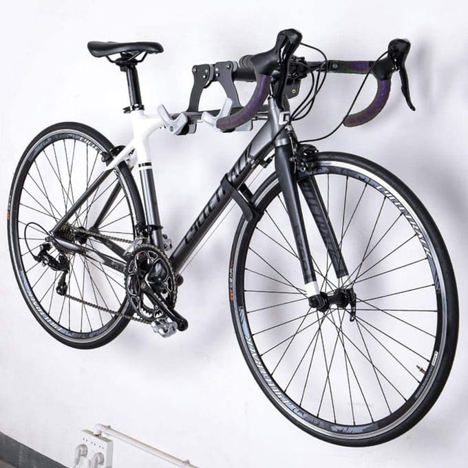 Support mural pour vélo, support horizontal réglable pour crochet de vélo, support pour rangement intérieur noir