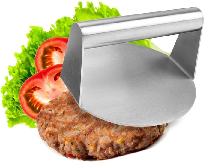 Burger Smasher - Grill Press - Gietijzeren Bakplaat