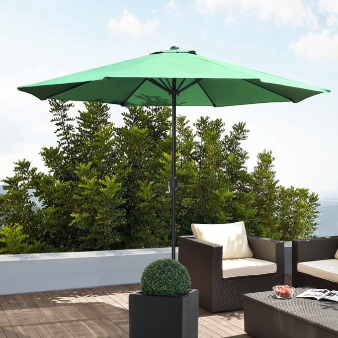 Tuin parasol stokparasol 300x230 cm groen
