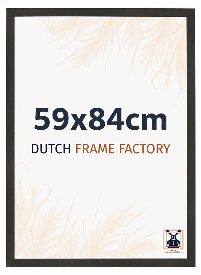 Fotolijst 59x84 cm - MDF - Zwart Mat - Benno
