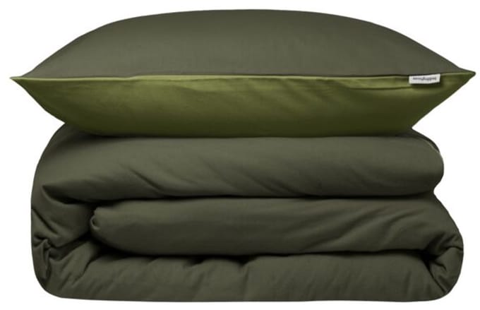 Beddinghouse Warm dekbedovertrek - Eenpersoons - 140 x 200/220 cm - Groen