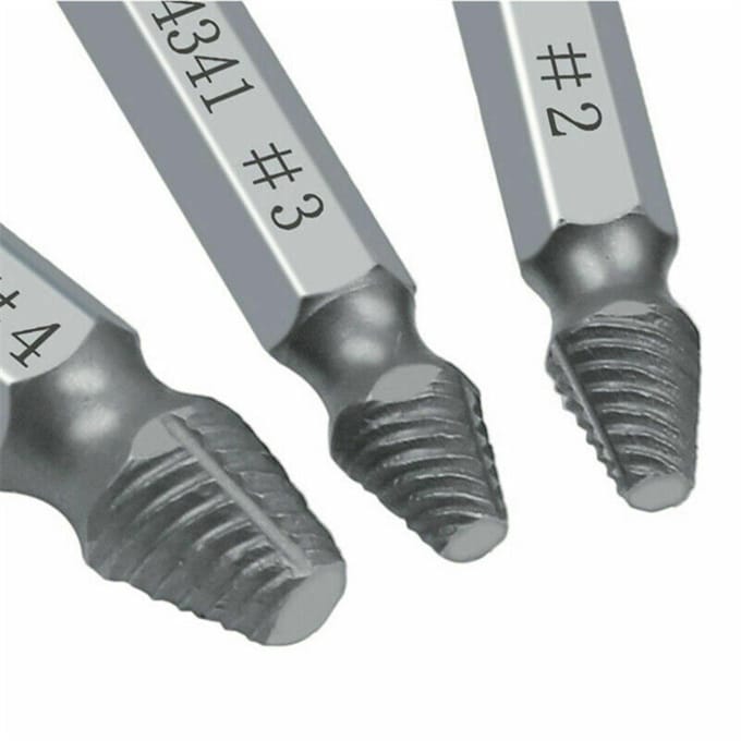 6 stuks gebroken schroefuithalers set gestript beschadigd schroefverwijderaar 6Pcs