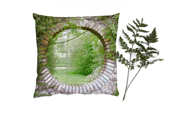 Sierkussens - Kussentjes Woonkamer - 60x60 cm - Park - Doorkijk - Natuur