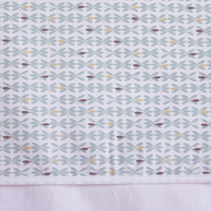 BINK Bedding Ledikantlaken Babette tijm 100 x 150 cm