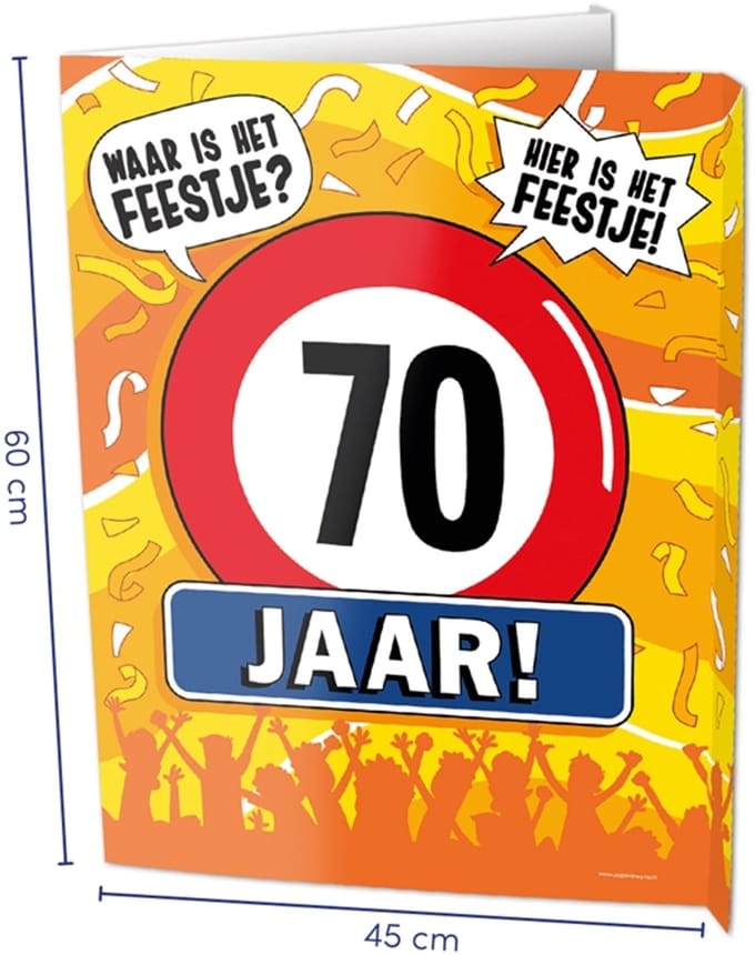 Paperdreams Window signs - 70 jaar