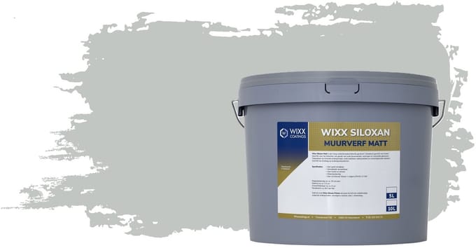Wixx Siloxan Buitenlatex Matt - 5L - RAL 7035 | Lichtgrijs