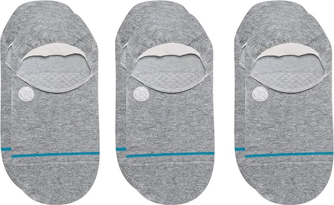 Stance unisex casual 3P footies icon grijs