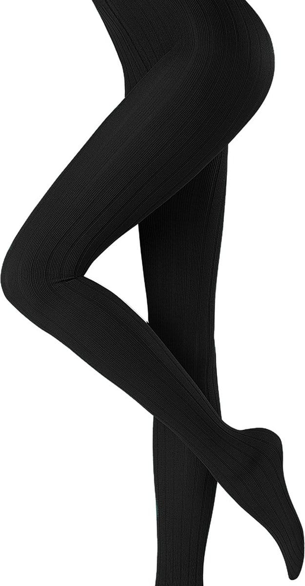 Oroblu Graphic Rib 70 den panty maat S zwart