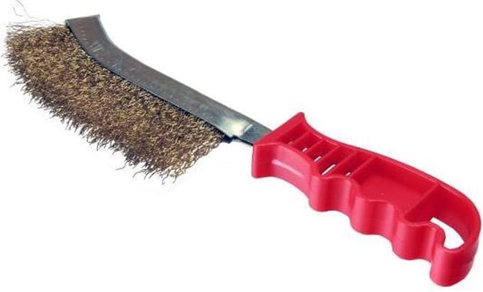 Koperen Hand draadborstel 2-stuks