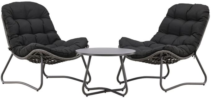 Svea - Mustafa loungeset - grijs/zwart