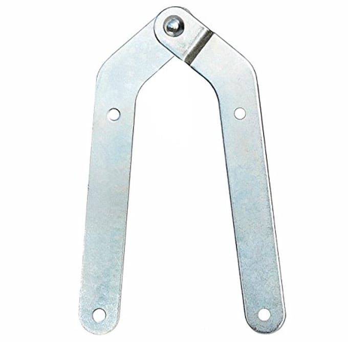 Ladderscharnier 66 mm voor Ladderband - Zilver Klem