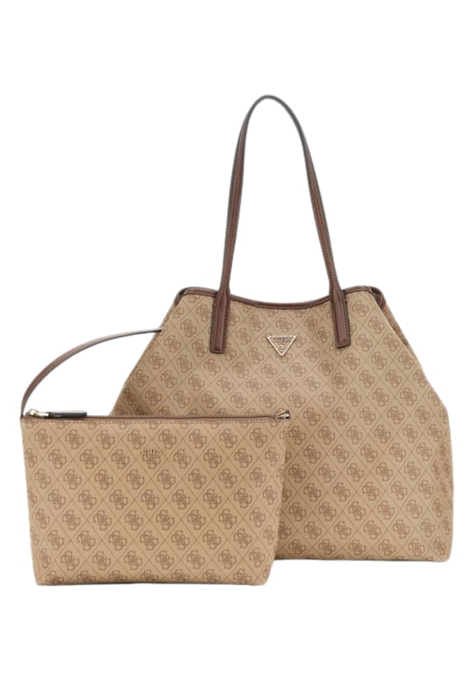 Guess Eco Victtoria - Shopper 2in1 L 40 cm (latte logo/brown)