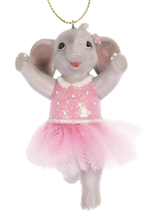 Ornament Olifant ballerina, 5x3x9cm