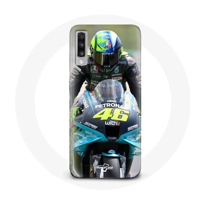 Coque pour Samsung Galaxy A50 Valentino Rossi Pilote de course moto 46