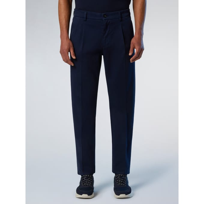 North Sails Chinos Defender geplooide gabardine