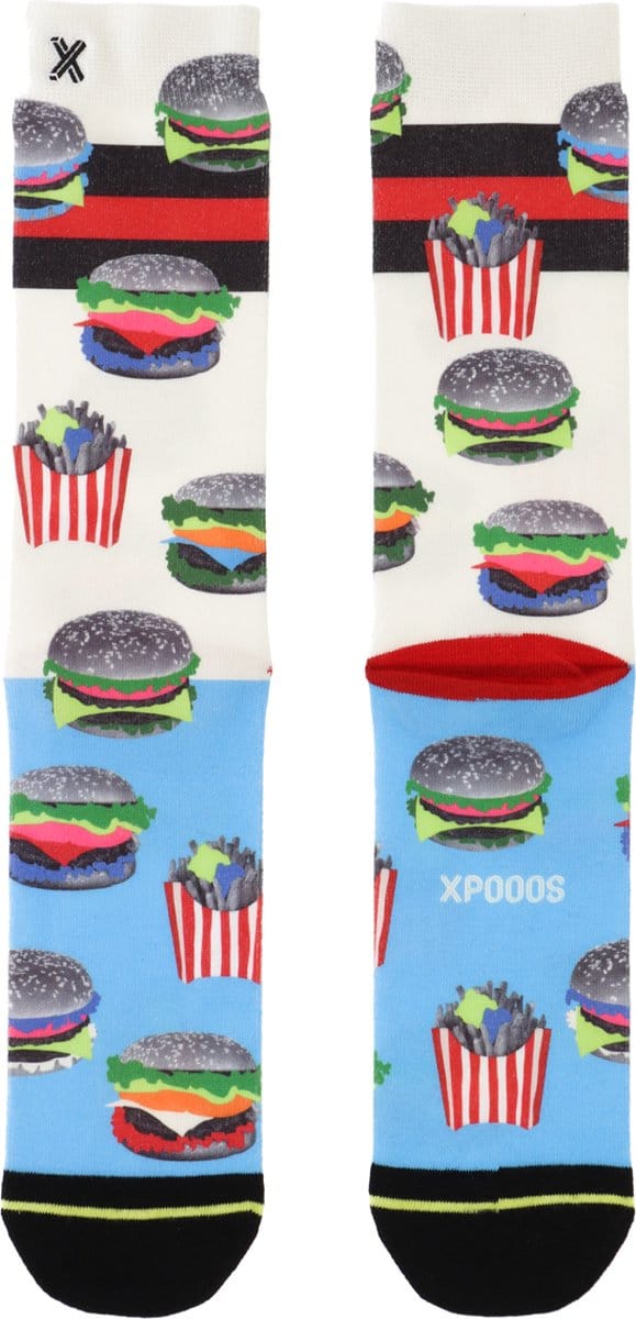 XPOOOS - Burger Life Herensokken - 1-Pack - Maat 39/42
